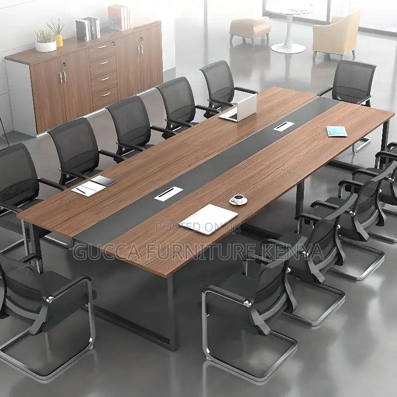 Office Tables:8-10 Seater Coffee Wood Office Boardroom Table