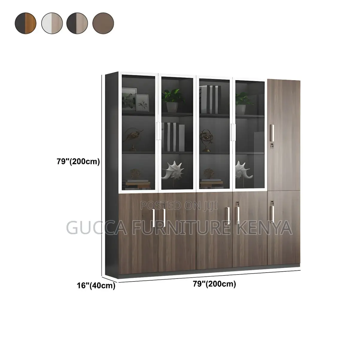 Cabinets:3-Door File Cabinet With Lock for Home or Office