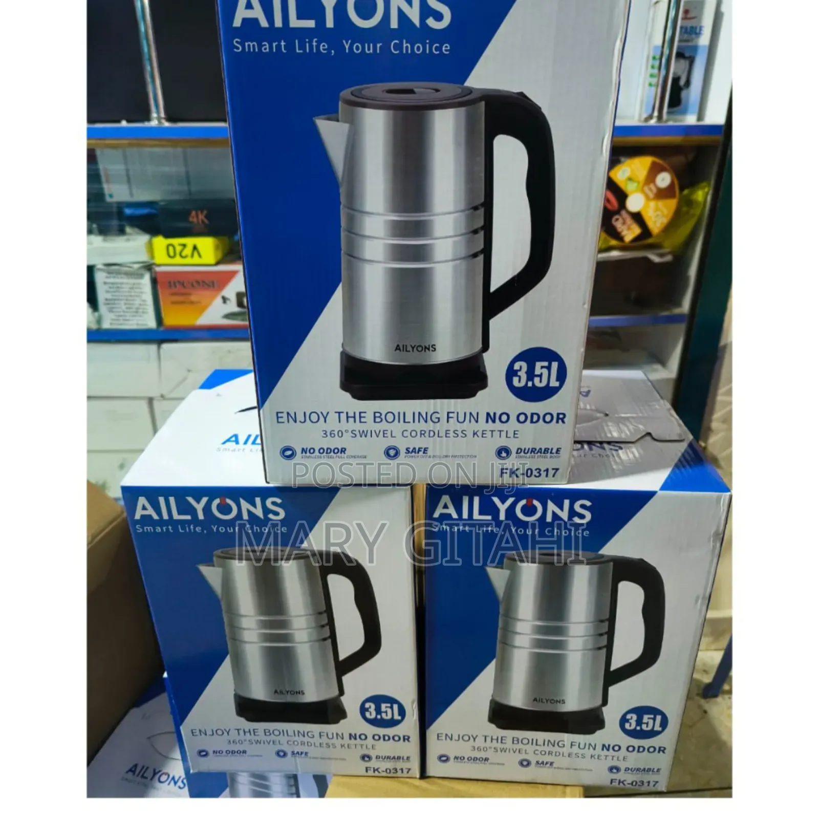 3.5 Litres Ailyons Electric Kettle-*