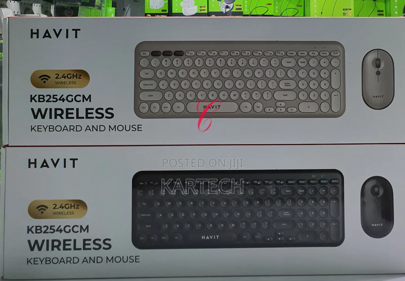 Havit KB254GCM Wireless Keyboard and Mouse -Black