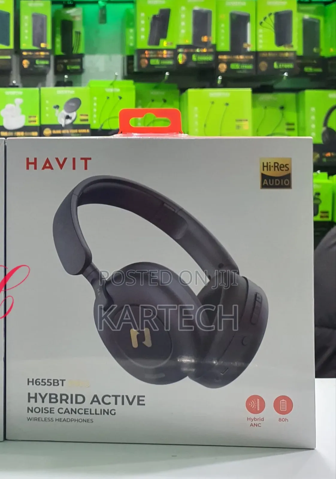 Havit H655BT Pro Hybrid ANC Wireless Headphones - Black