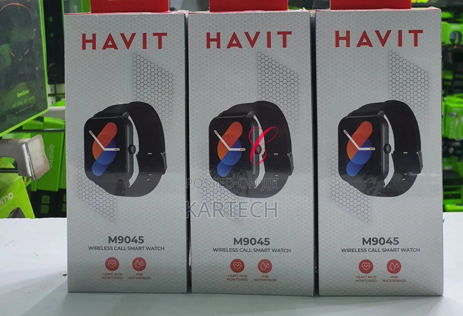 Havit M9045 IP68 Waterproof Wireless Call Smart Watch Black
