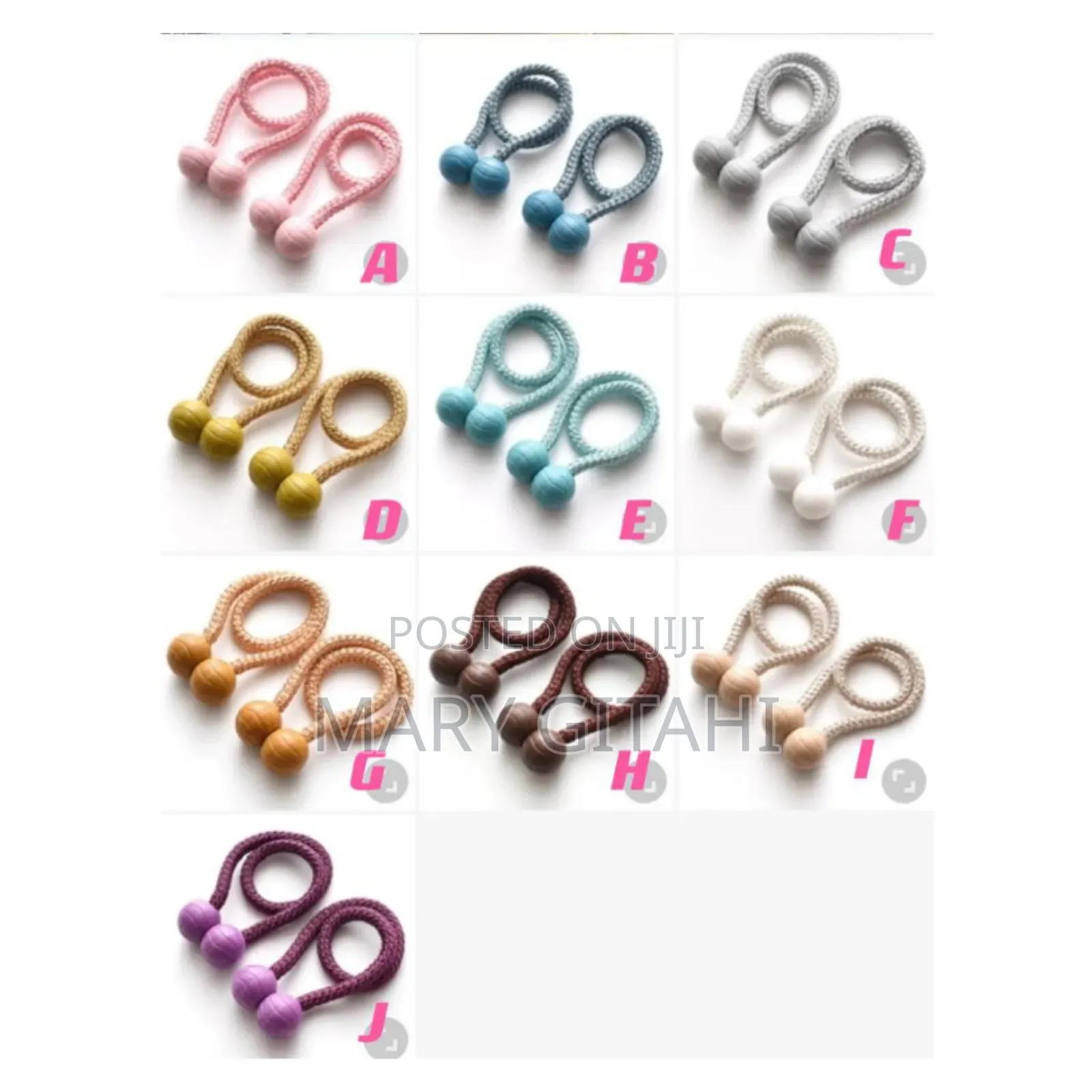 Curtain Tie Backs /Holders- Pair