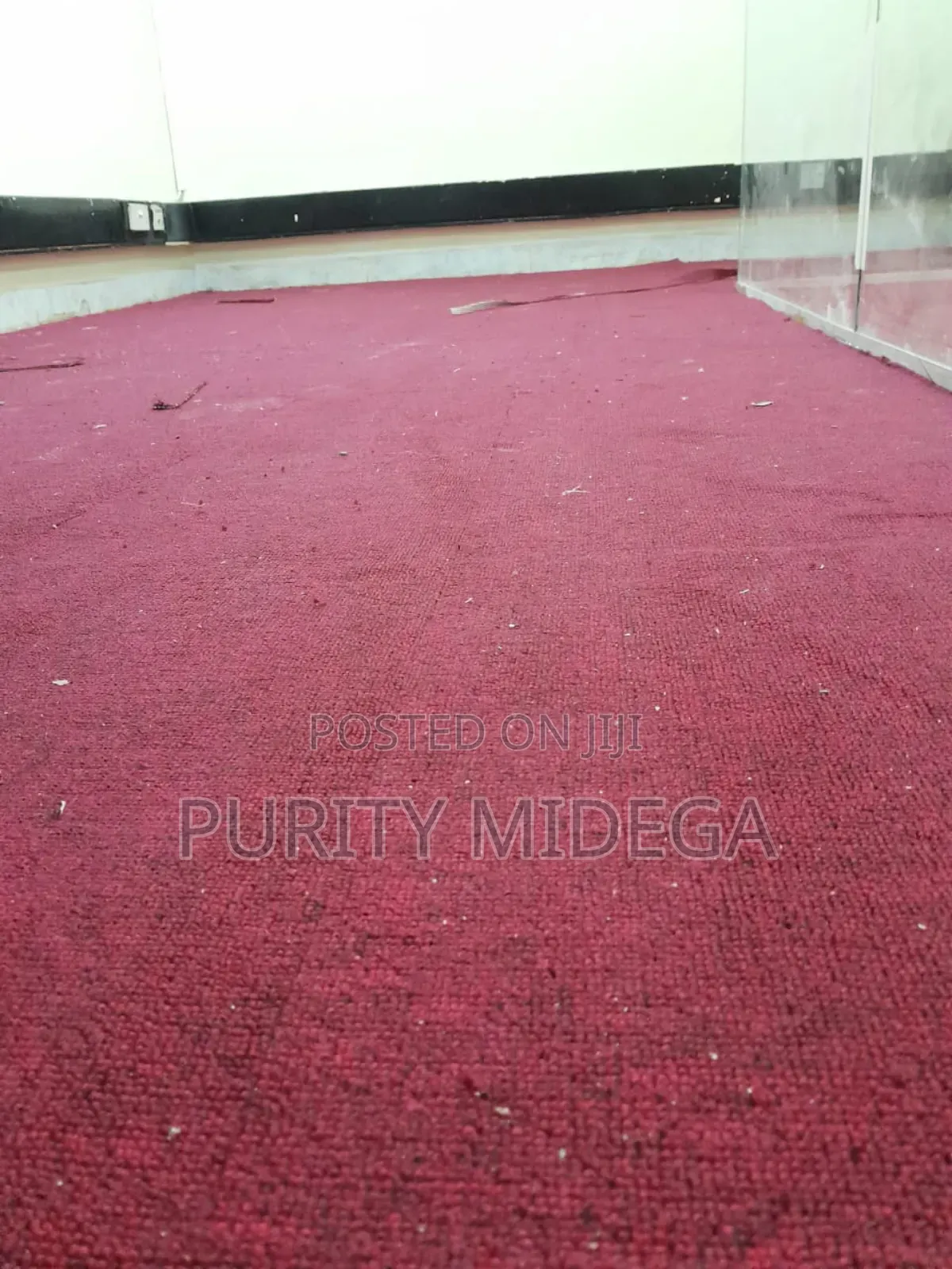 Wall to Wall Maroon Delta Carpets Supply