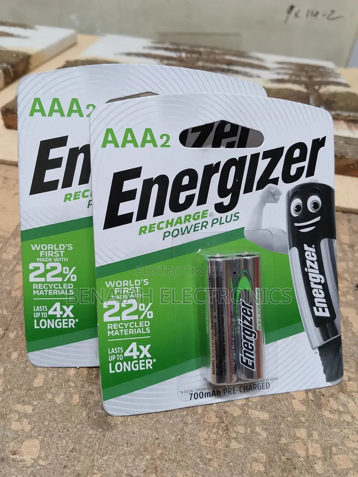 AAA2 Energizer Batteries.Rechargable Original Batteries