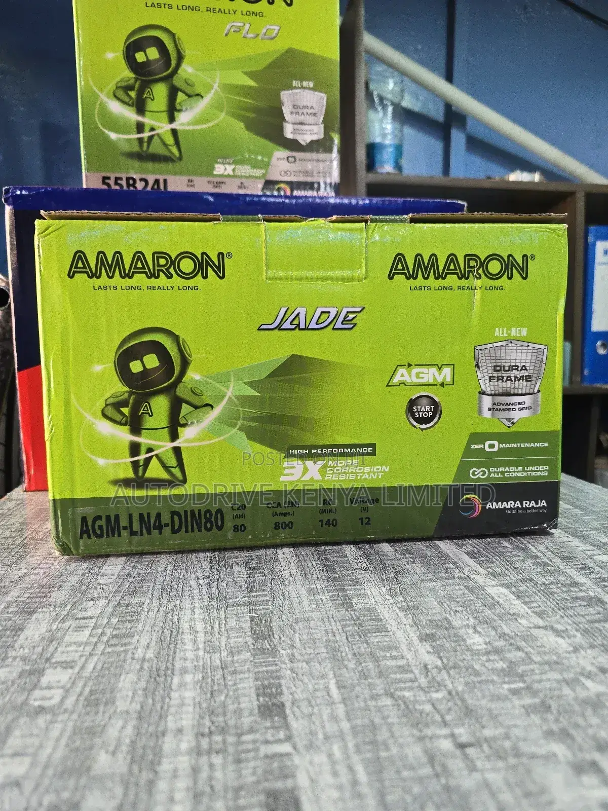 DIN80 AGM Start Stop Amaron Car Battery
