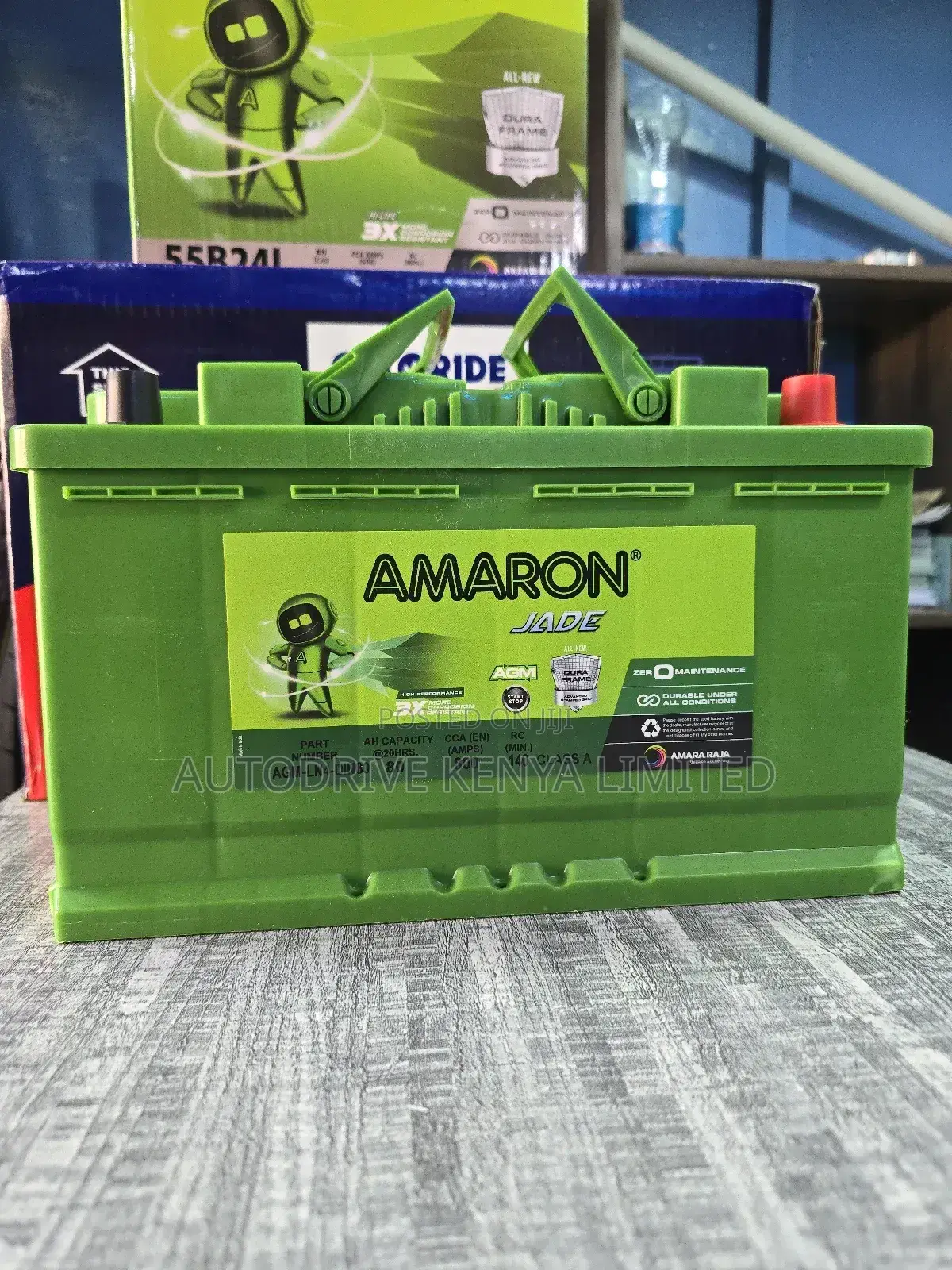 DIN80 AGM Start Stop Amaron Car Battery