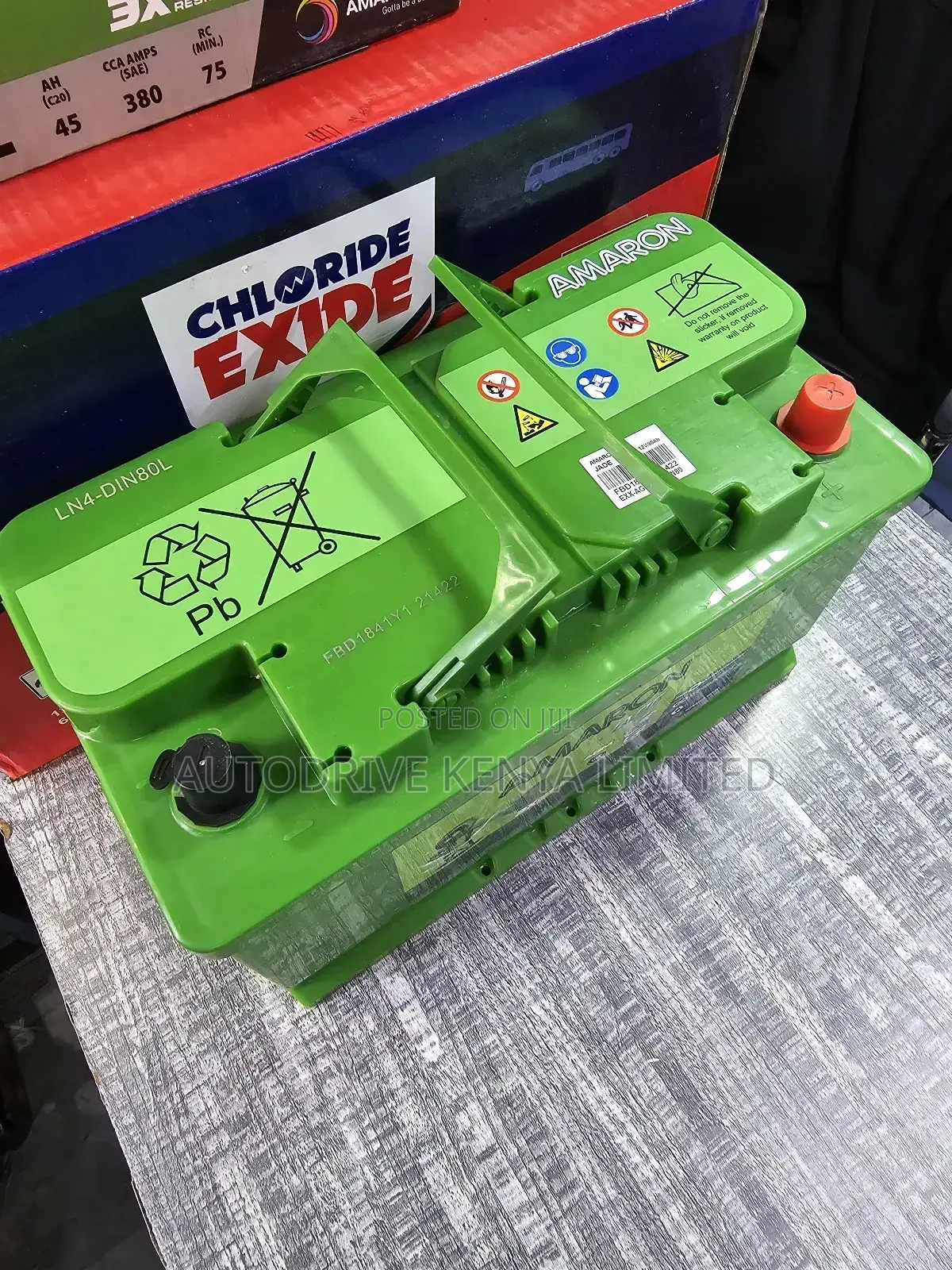 DIN80 AGM Start Stop Amaron Car Battery