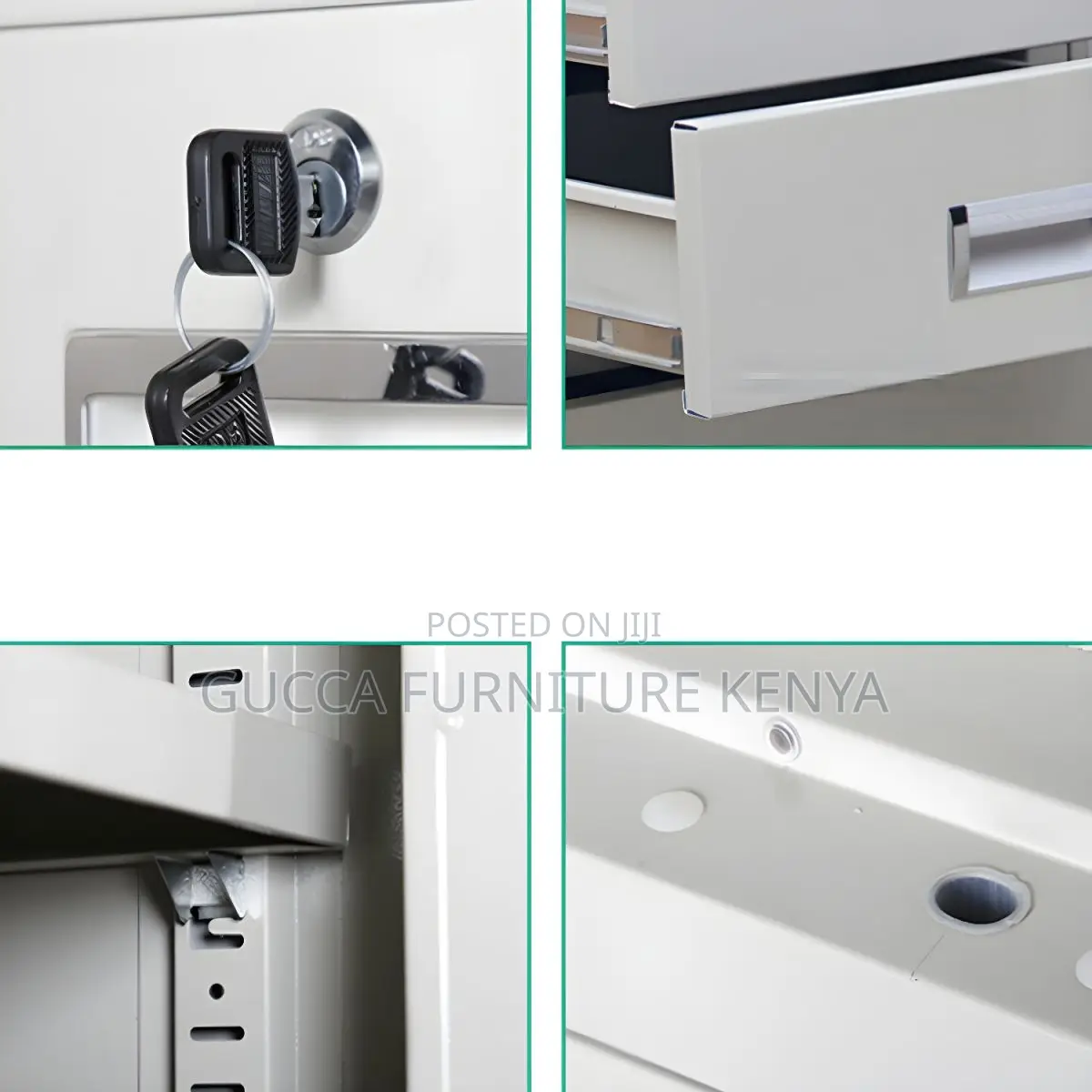 Cabinets:2-Door Modern Vertical Metallic Storage Cabinet