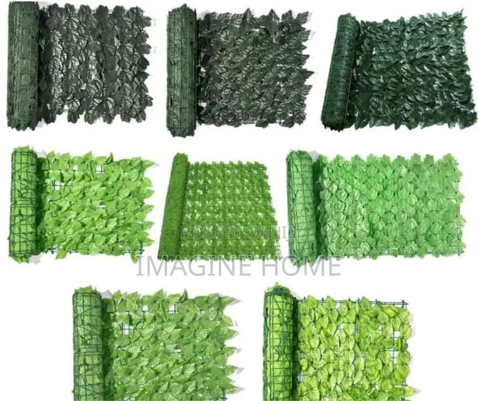Artificial Dark Green Fences Balcony Decor