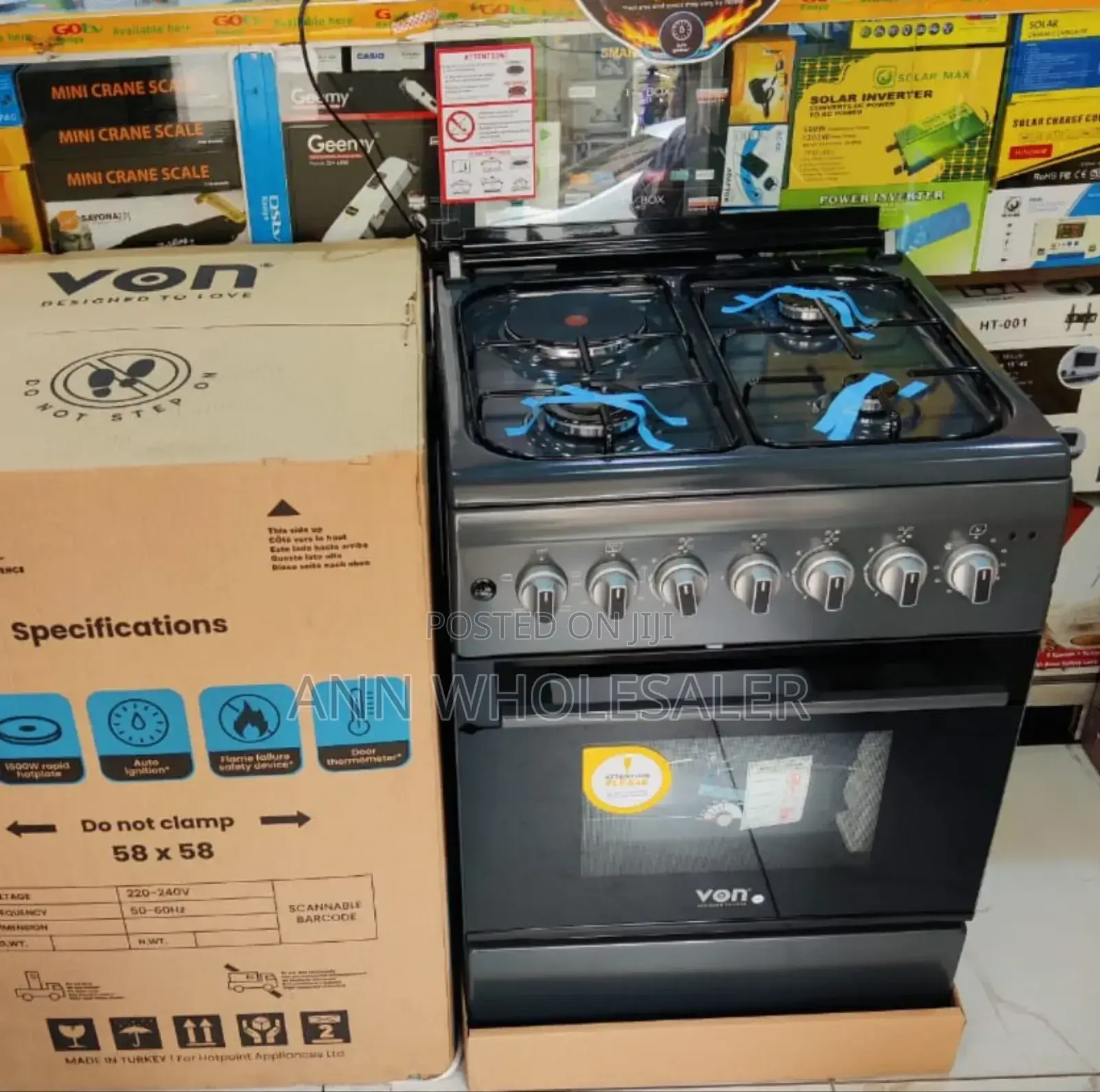 Von Cooker 3 G + 1 E - VCF553141FFG 58 by 58