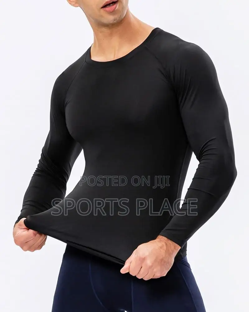 New Black Base Layer Stretcher Compression Shirt