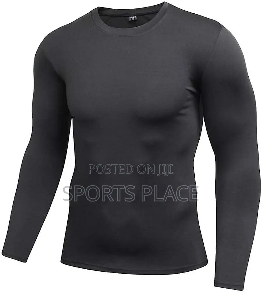 New Black Base Layer Stretcher Compression Shirt