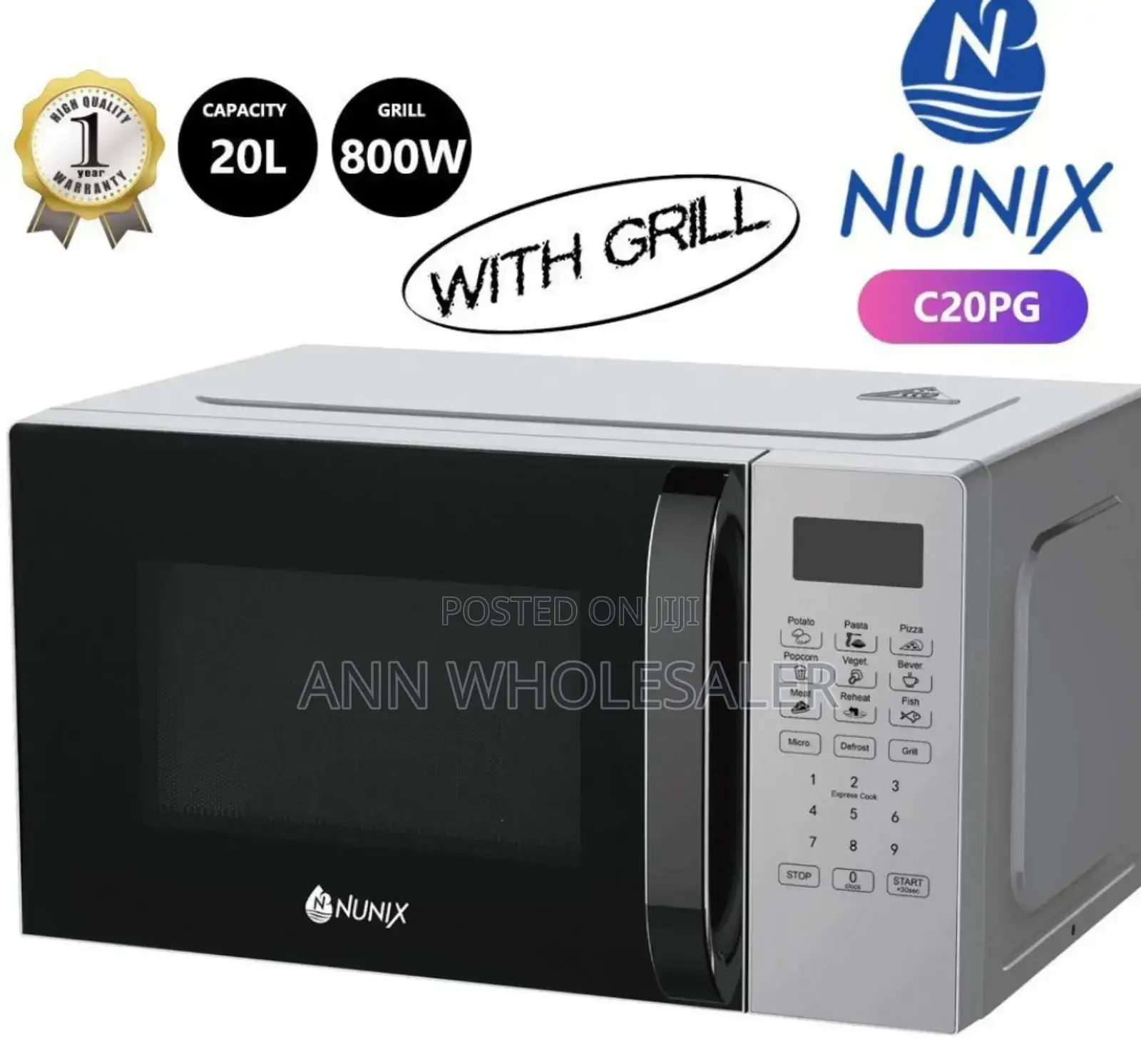 White Microwave With Grill C20 PG