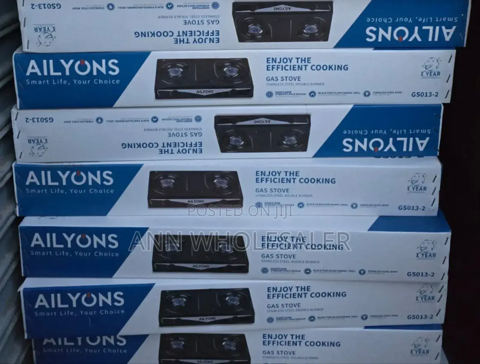 AILYONS 2 Burner Table Top Gas Stove Cooker CB-5