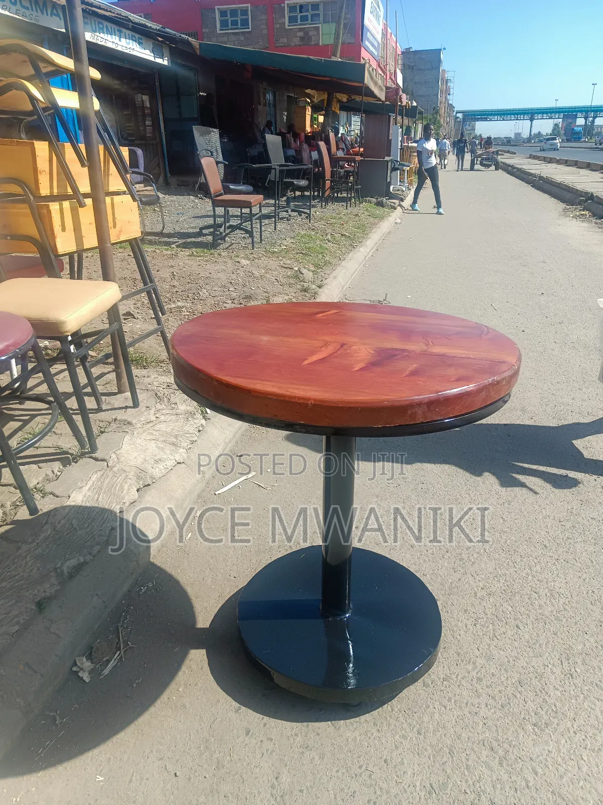 Round Wooden Restaurant Table ,
