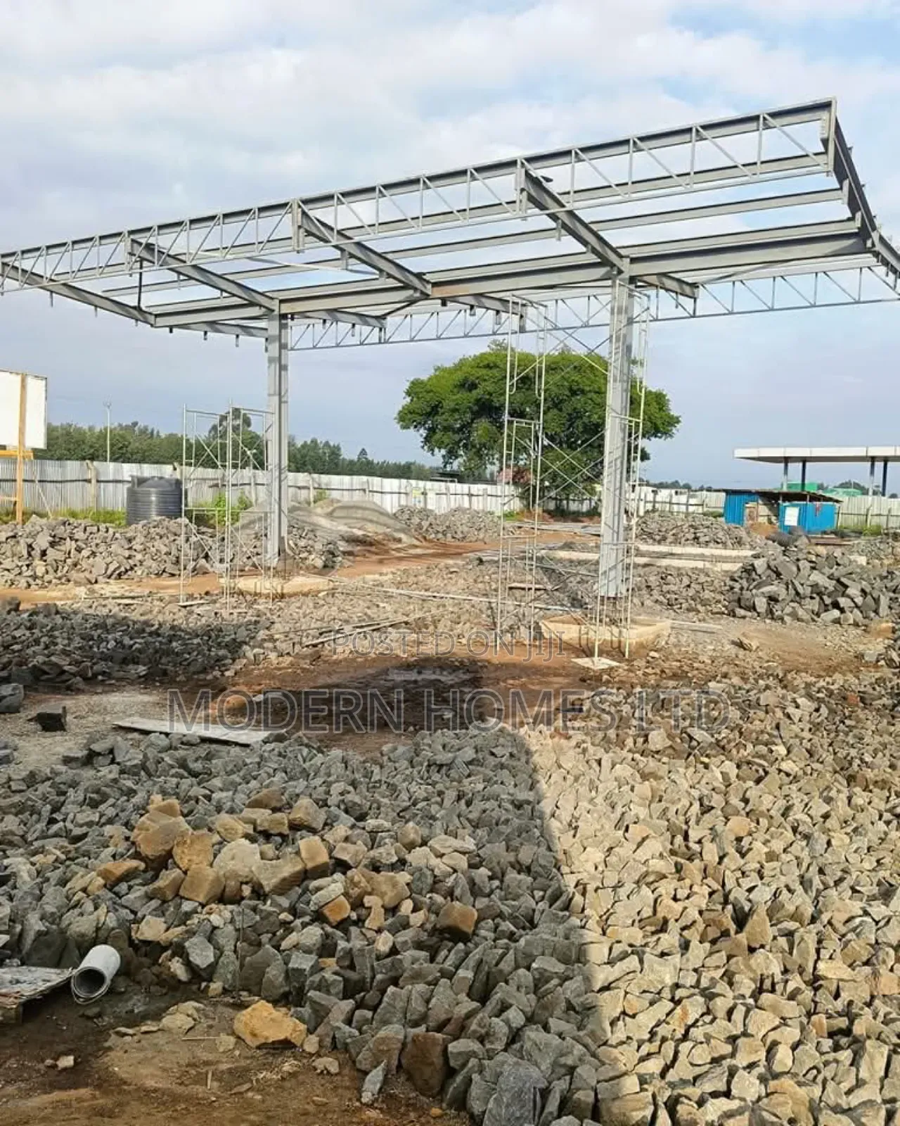 Steel to Structure: Cutting-Edge Petrol Station Canopy!