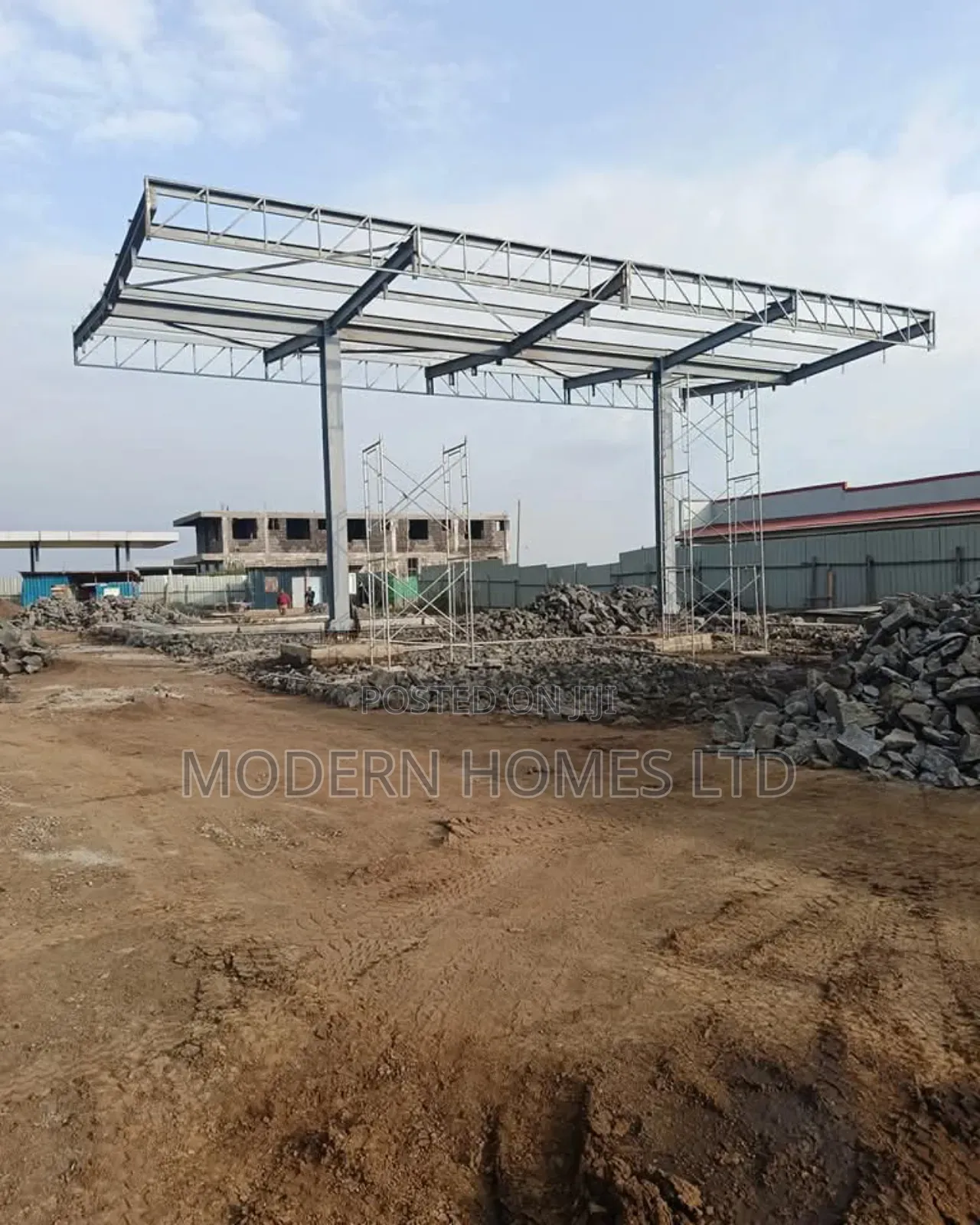 Steel to Structure: Cutting-Edge Petrol Station Canopy!