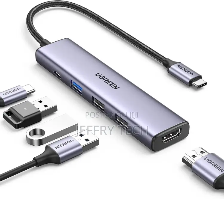 Ugreen Usb-C to 4*Usb 3.0+Hdmi Adapter Cm417 20197