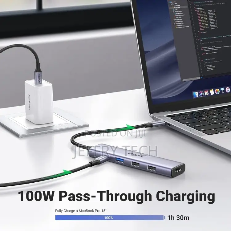 Ugreen Usb-C to 4*Usb 3.0+Hdmi Adapter Cm417 20197