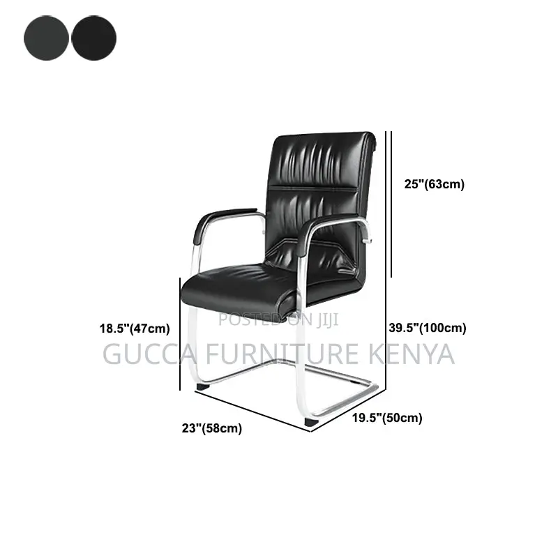 Office Chairs: High Back Leather Executive Waiting Chair
