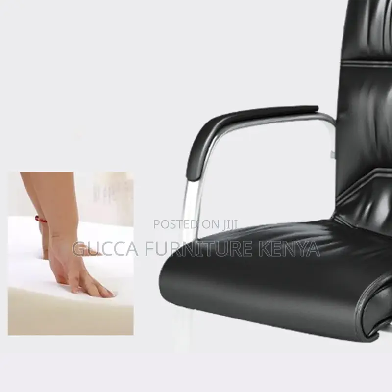 Office Chairs: High Back Leather Executive Waiting Chair