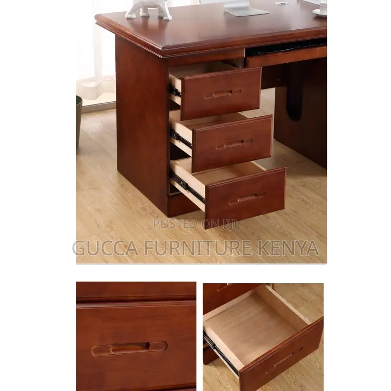 Office Tables:1.4 Meters Natural Wood Executive Staff Desk
