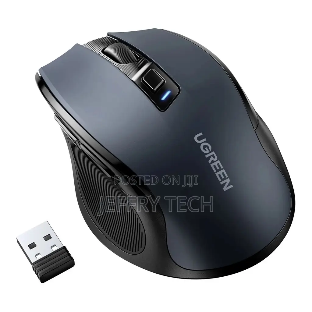 Ugreen USB Optical Wireless Mouse 2.4ghz 4000 DPI Black (MU0