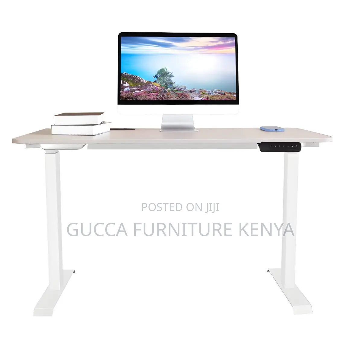 Office Tables:Home Office 120cm T-Shape Adjustable Table