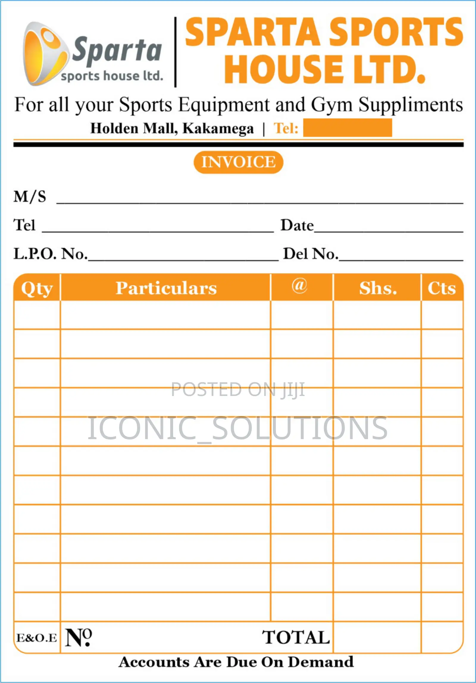Self-Carbonating Custom-Printed Invoice Notes