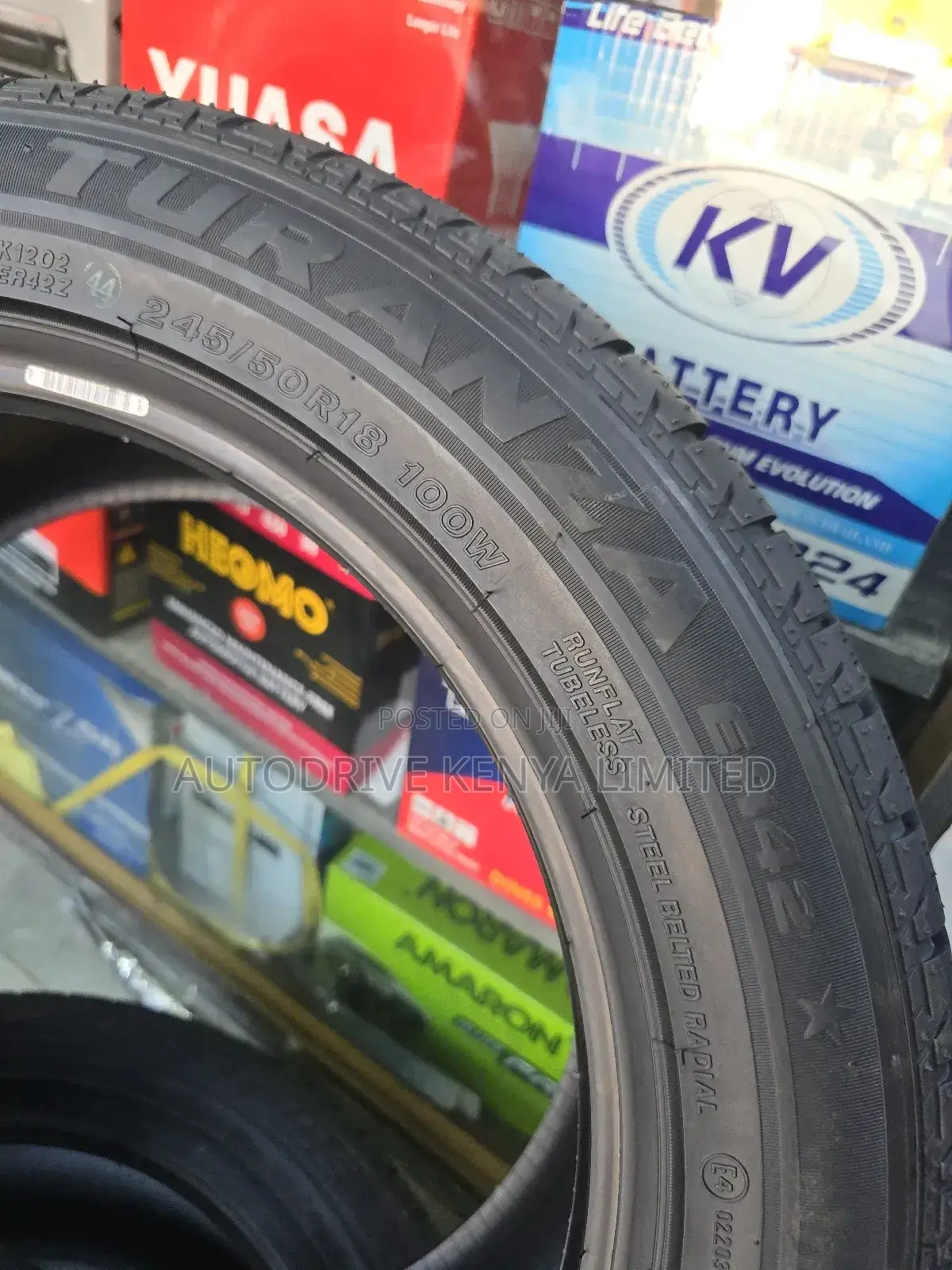 245/50r18 Bridgestone Runflat Tyre