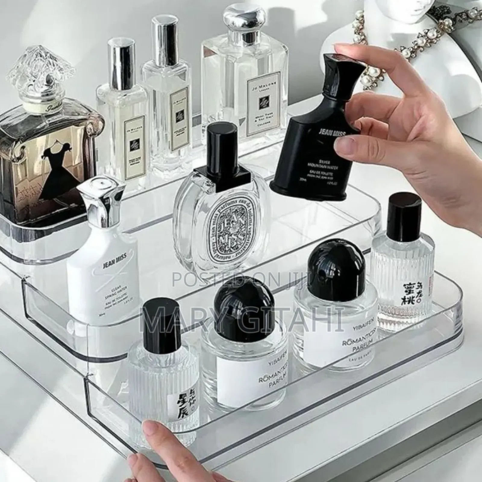 Acrylic Display Shelf Vanity Perfume Holder Organizer at 