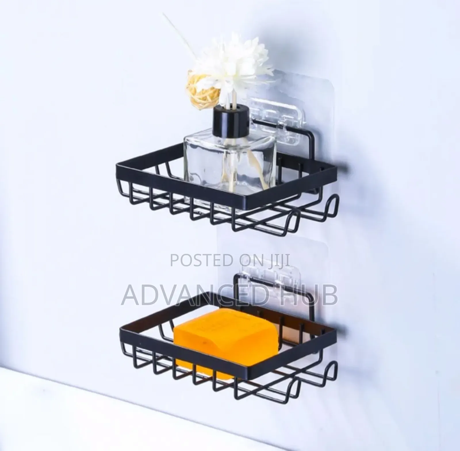 Wall Mounted Soap Rack With Hooks