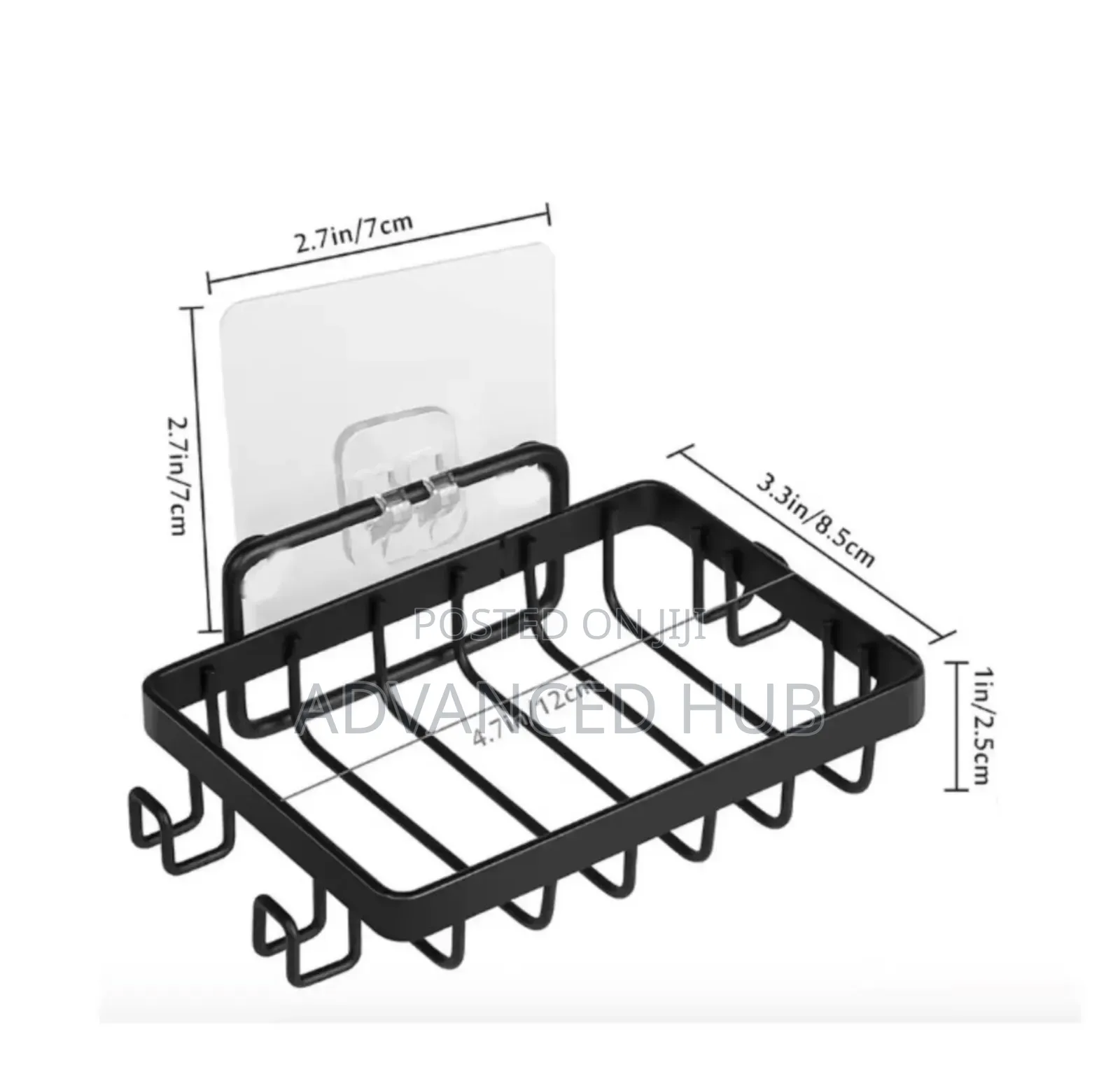 Wall Mounted Soap Rack With Hooks