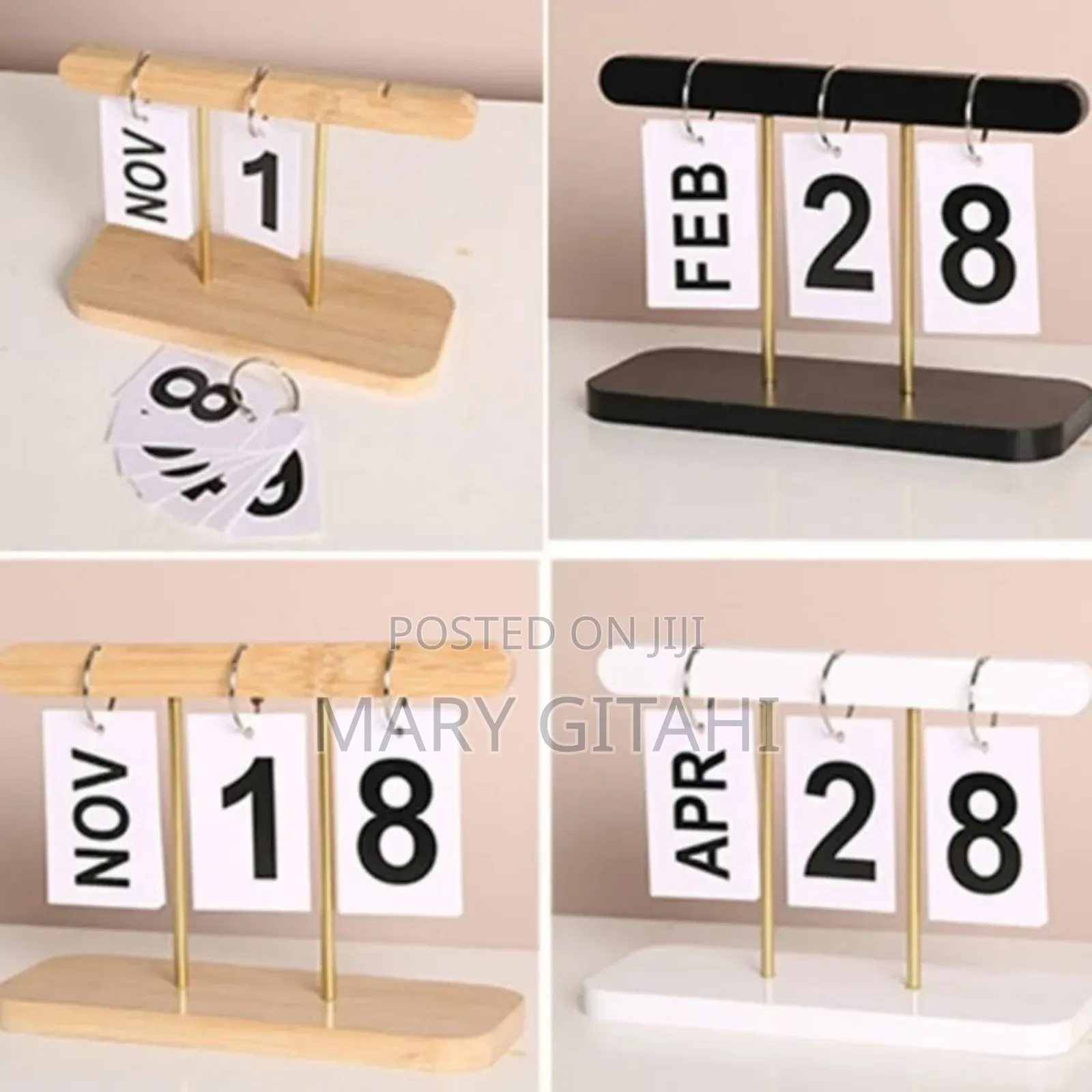 Minimalism Creative Living Room Wooden Calendar