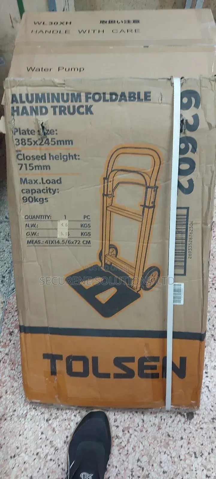 Tolsen Aluminium Foldable Hand Truck 90kgs