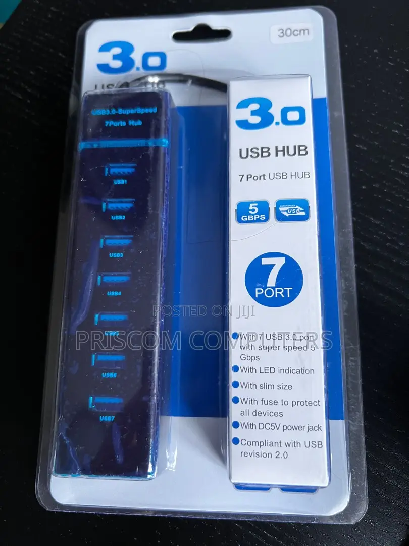 Super Speed 5GBPS USB HUB Usb 3.0 HUB 7 Port for Laptop/Pc