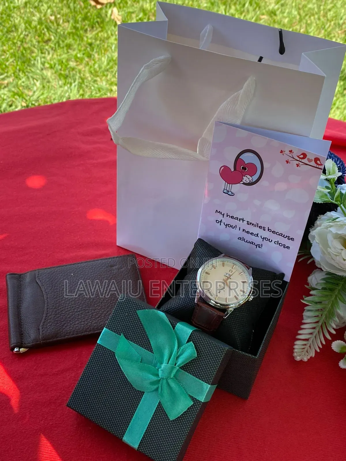 Men's Black Valentine Gift Set