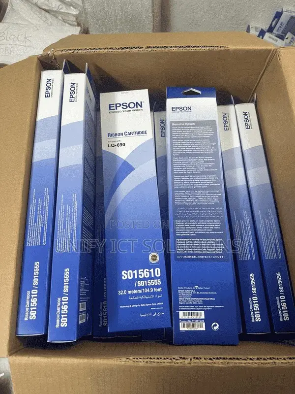 Epson SIDM Black Ribbon Cartridge for LQ-690 (C13S015610)