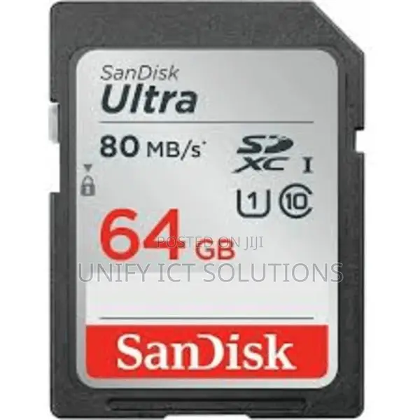 Sandisk Ultra SDHC 64GB 48mb/S Class 10 UHS-I