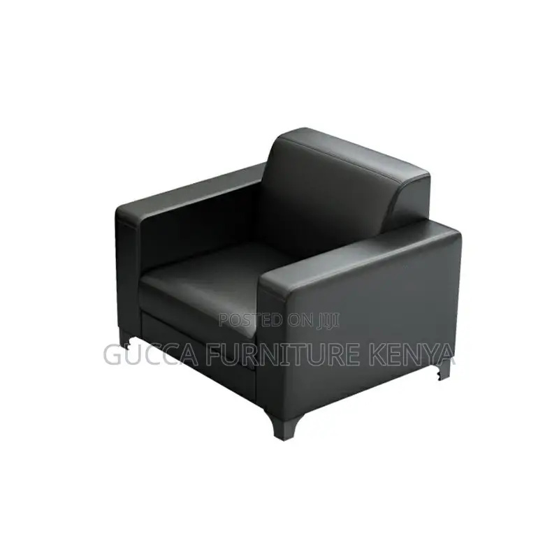 Sofas:5-Seater Waterproof Leather Modern Office Sofa Set