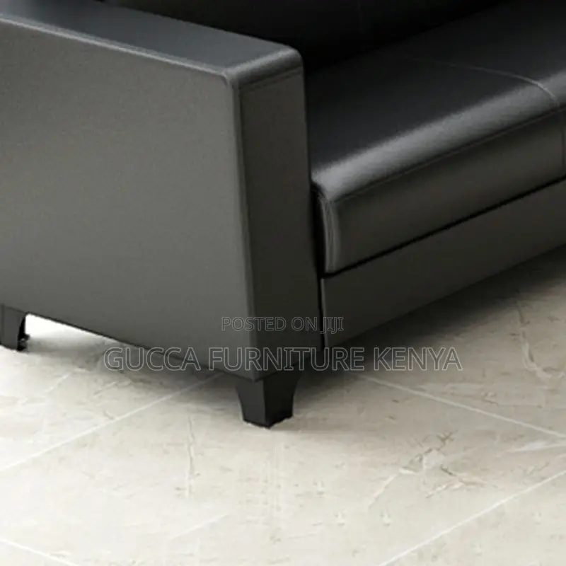 Sofas:5-Seater Waterproof Leather Modern Office Sofa Set