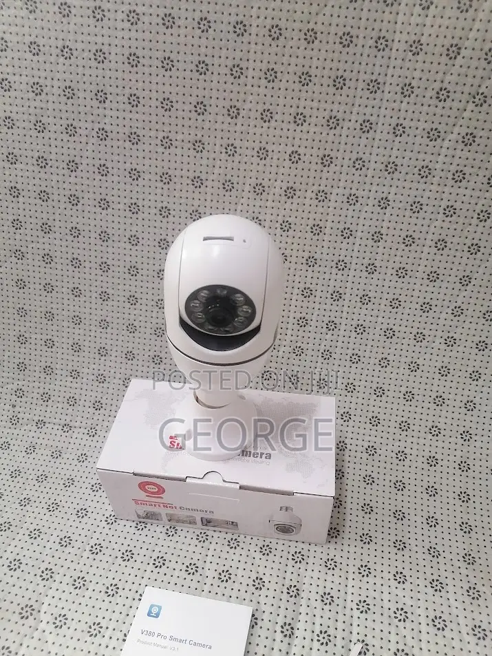 New Safe-PTZ Wifi Bulb Spy Camera V380 PRO 360degrees