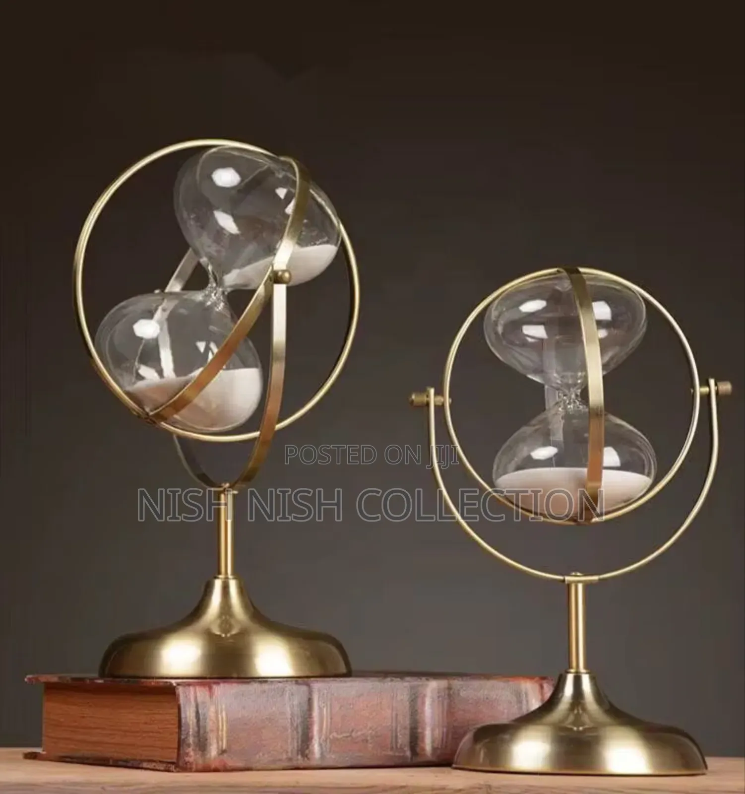 Brass Vintage Hourglass Sand Timer Sandglass Hour Glass