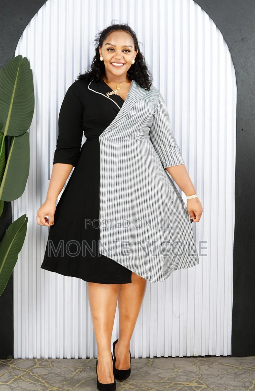 Modest Office Wrap Dress 😘Breastfeeding Friendly