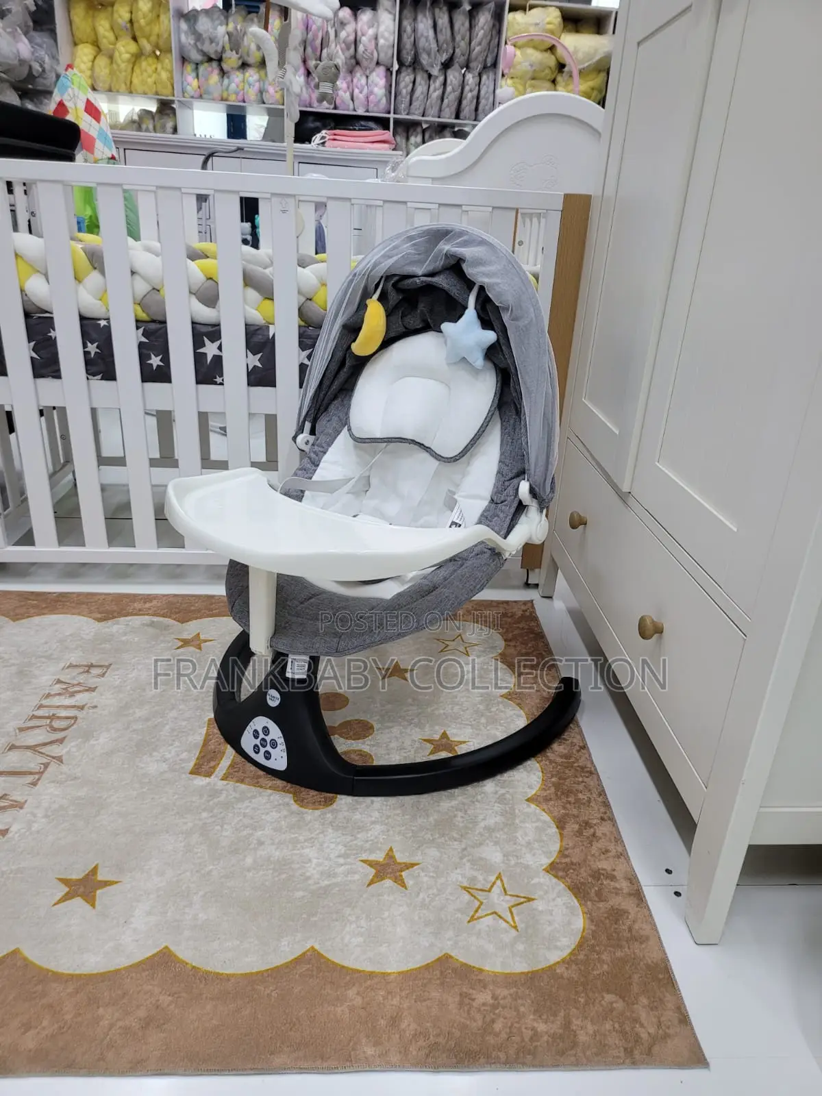 Baby Swing Rocker With Adjustable Seat 6-Speed Motion