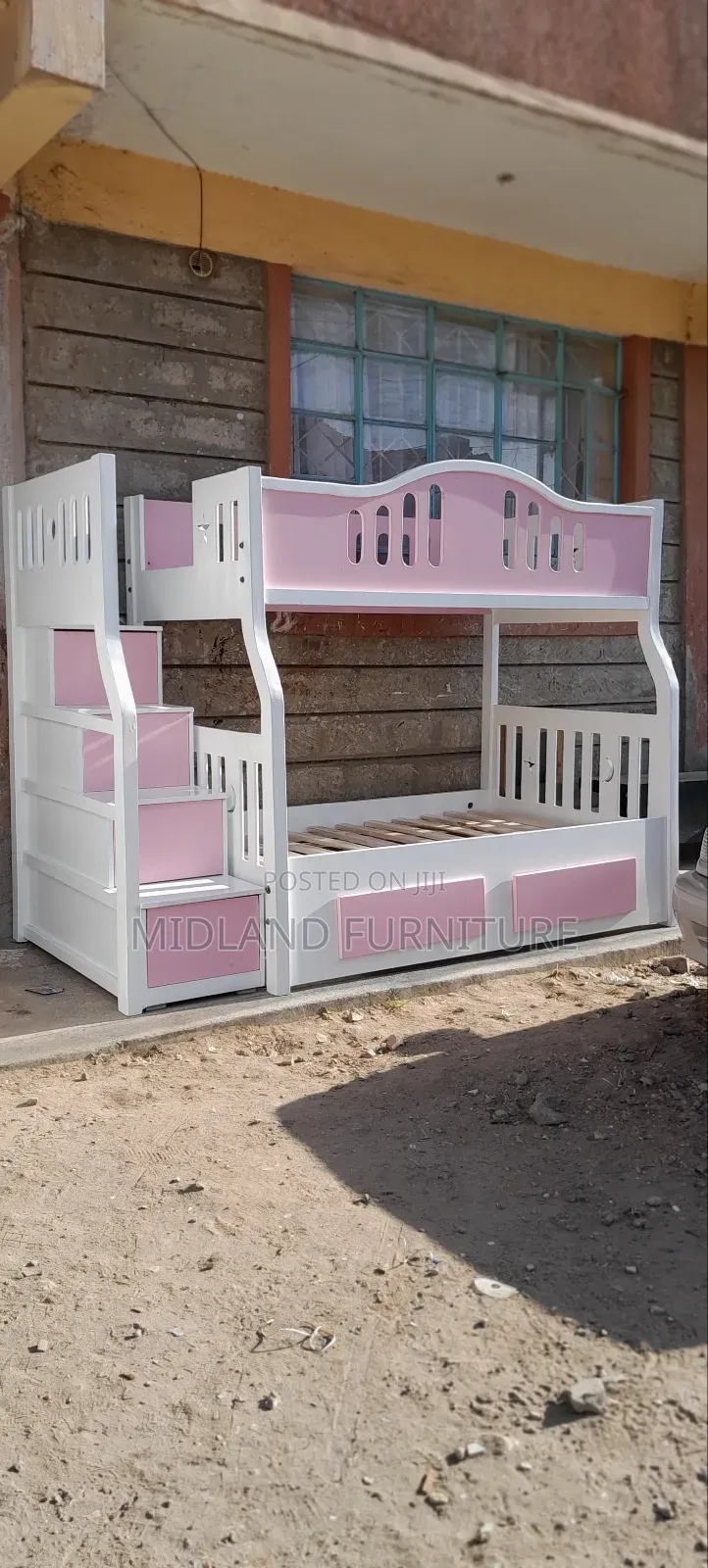 Pink and White Double Decker for Girls