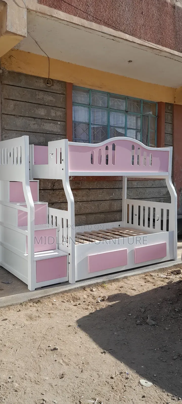 Pink and White Double Decker for Girls