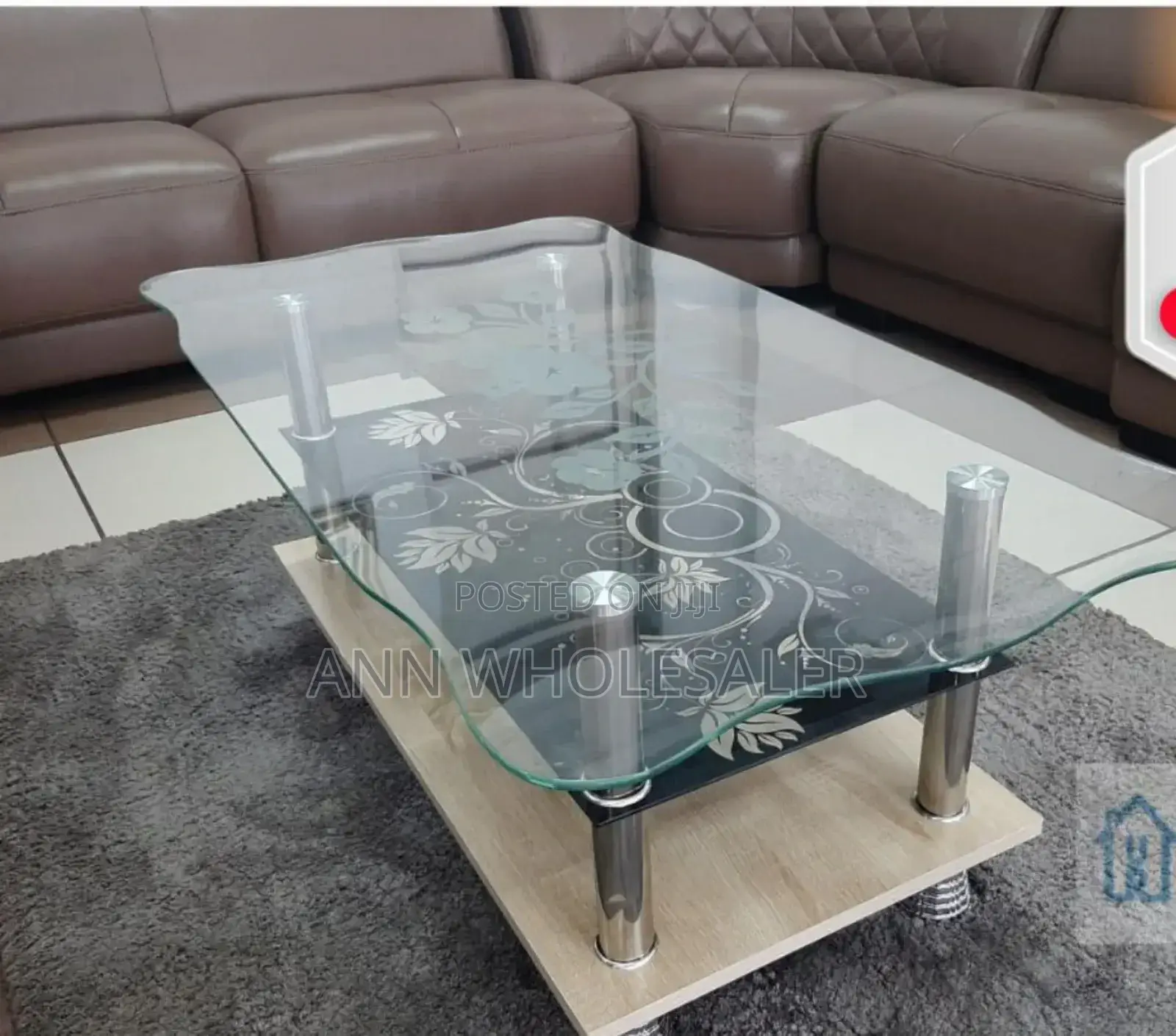 Executive Coffee Table/Hard Glass EX-4