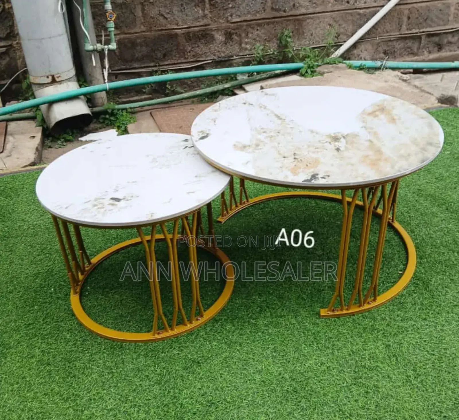 Luxury Pure Ceramic Marble Nesting Coffee Tables a-N6
